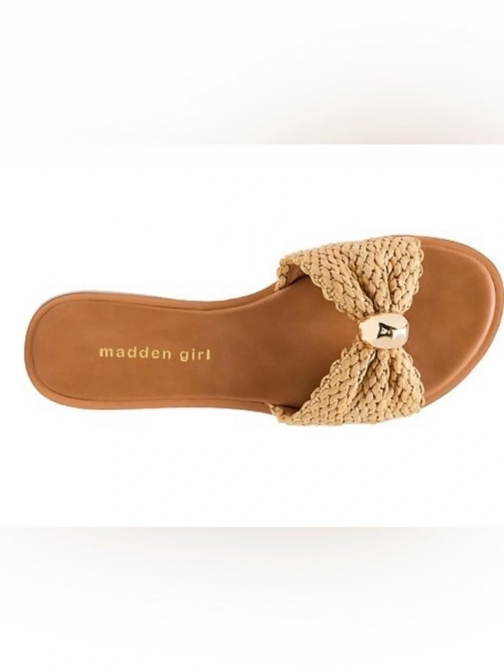 NWT Madden Girl Raffia Slides